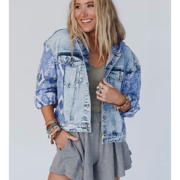 Aztec Denim Jacket from Three Bird Nest - Picture 5 of 5